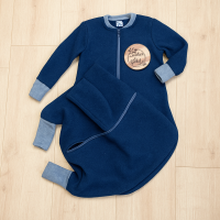 Woll-Schlafsack mit Füßen und Ärmeln aus Wollfleece